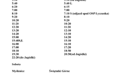 Zmiana kursowania busów na trasie Myślenice - Świątnik Górne od 21.02.2022