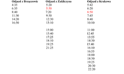 Kursowanie busów na linii Brzączowice - Zakliczyn-Kraków od 21 lutego 2022r.
